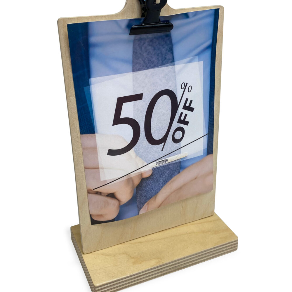 A6 Plywood Clipboard Graphic Holder