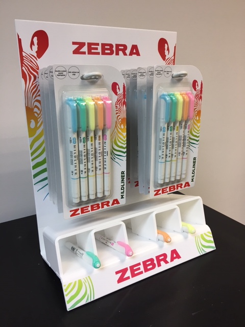 Zebra Pens Counter Top Display Unit - CTU Acrylic Fabrication