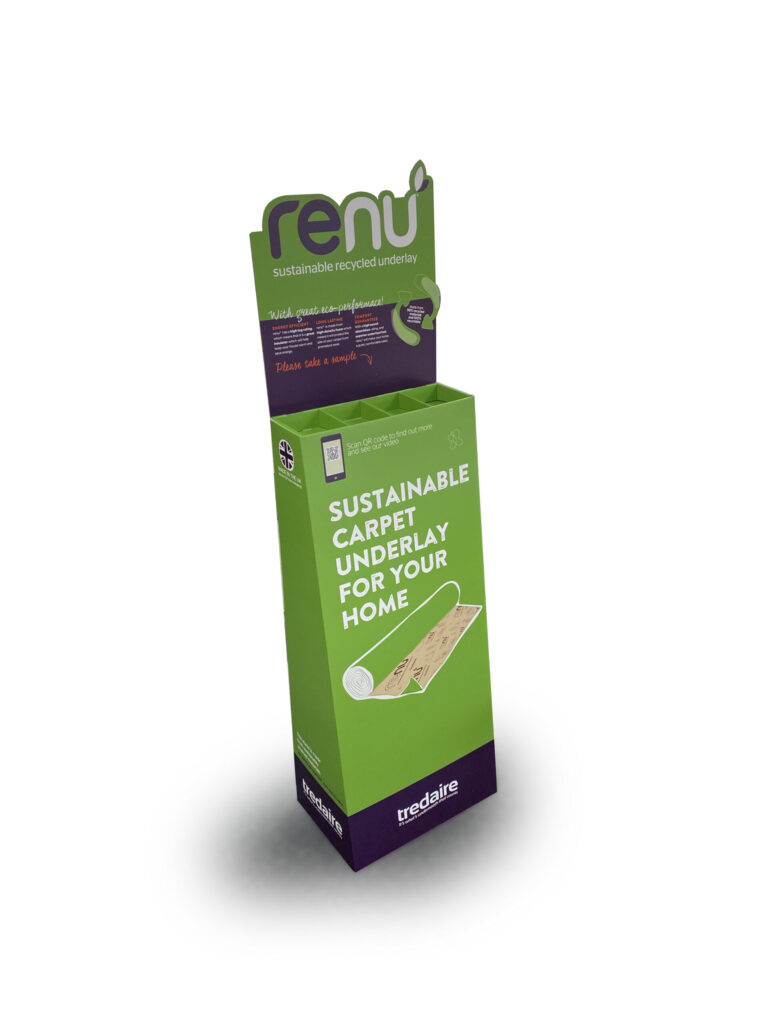 Cardboard Free-Standing Display Unit - Underlay Dispenser