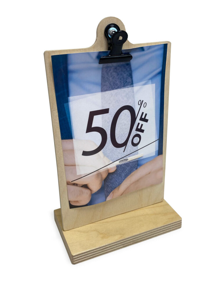 A6 Plywood Clipboard Graphic Holder
